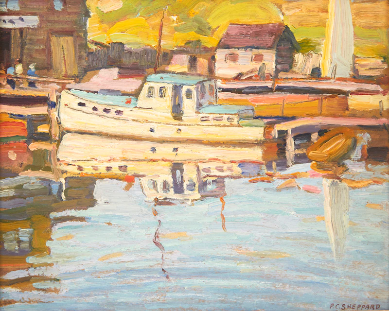 Peter Clapham Sheppard, Port Credit, Ontario, oil on board - view 2