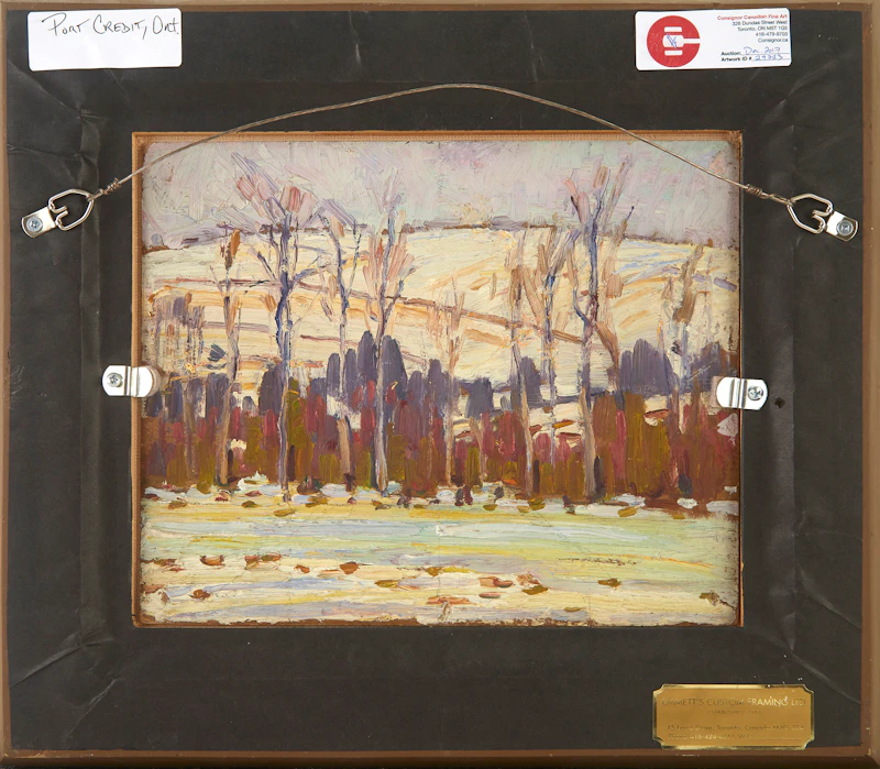 Peter Clapham Sheppard, Port Credit, Ontario, oil on board - view 3