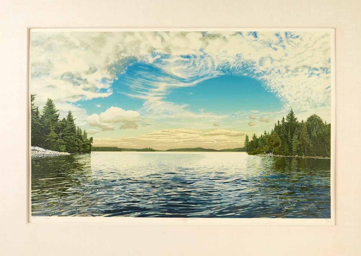 Bruce Herchenrader, West of Eden, silkscreen