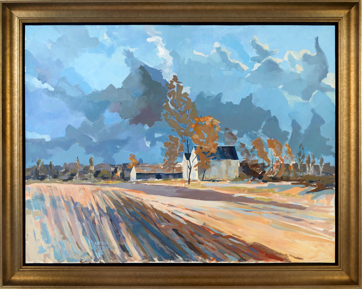 Arthur Steven, November Farm, oil on canvas