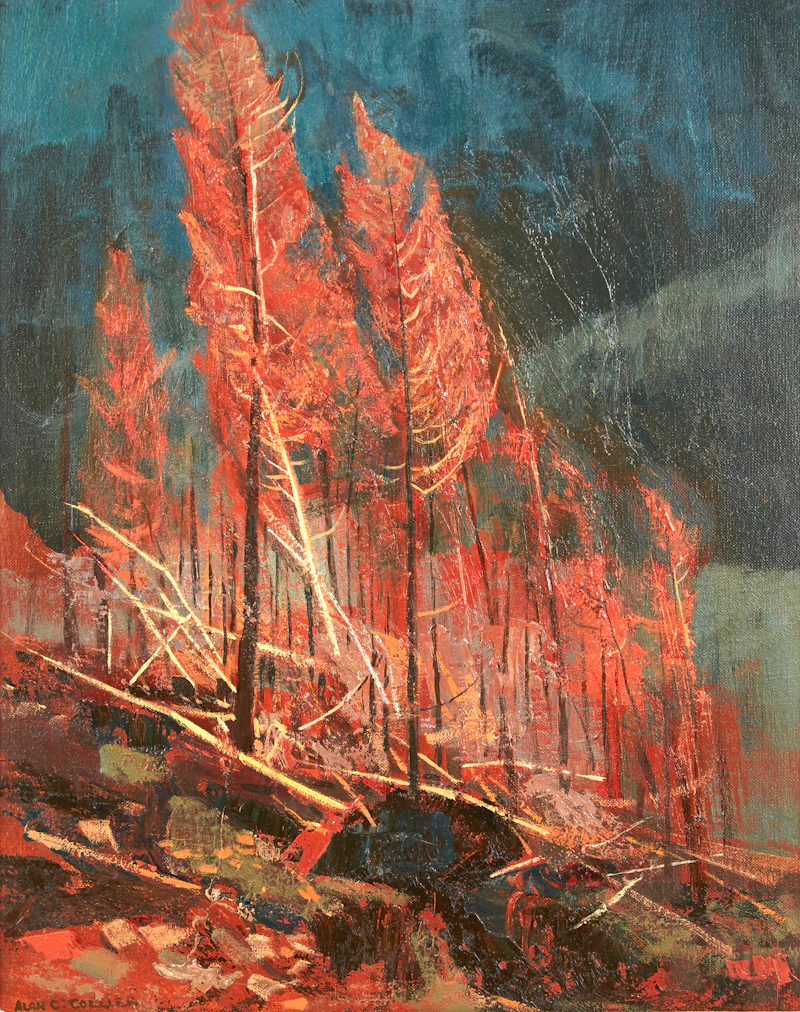 Alan Caswell Collier, Near Bela Coola, oil on canvas board - view 2