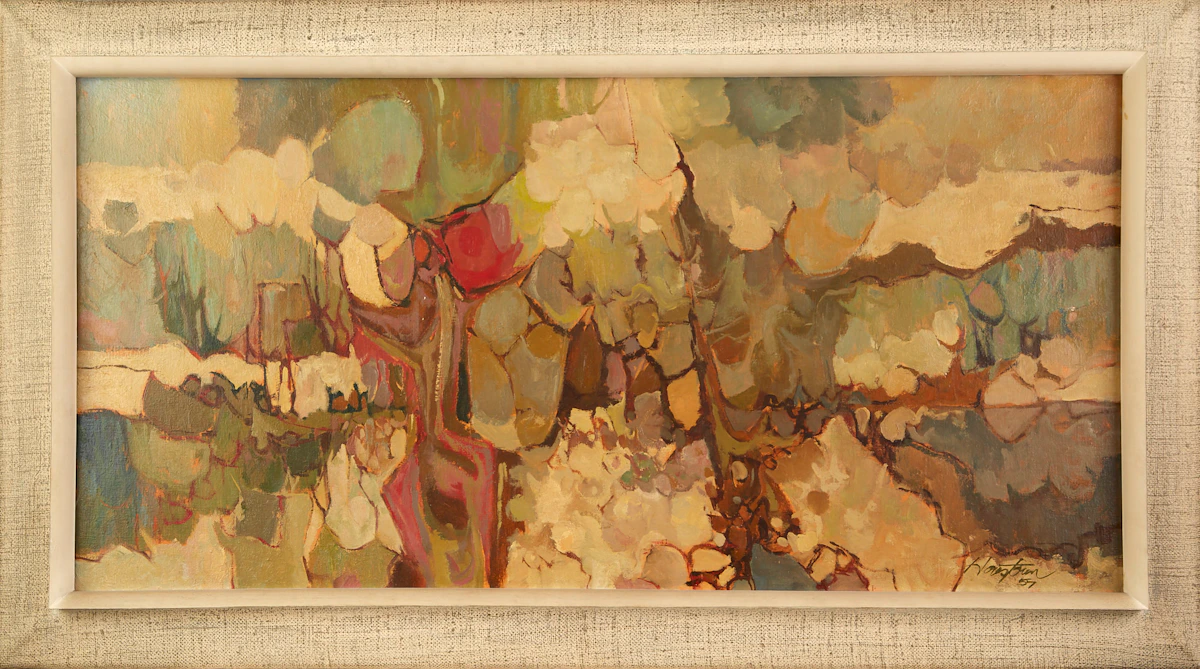 Donald Mackay Houstoun, Abstraction, oil on canvas