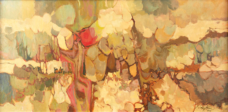 Donald Mackay Houstoun, Abstraction, oil on canvas - view 2