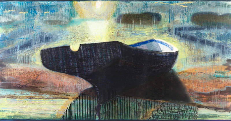 Tom Hopkins, Lifeline (La Luna), colour etching, 1998 - view 2