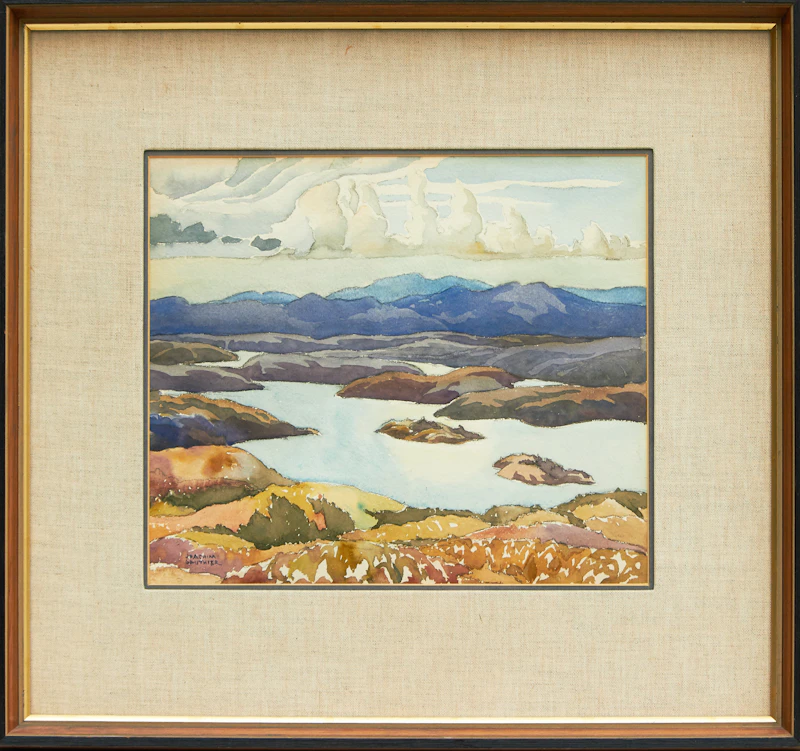 Joachim George Gauthier, MacGregor Bay, Near Whitefish Falls, watercolour, 1929 - view 2