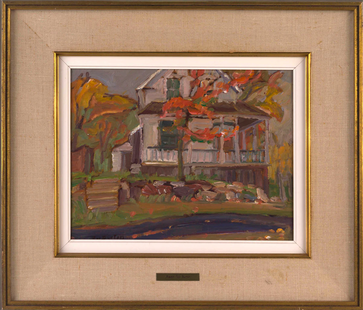 Ralph Wallace Burton, White House - Clayton, Ontario, oil on board, 1971