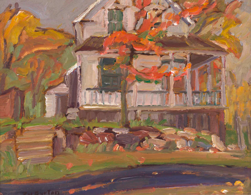 Ralph Wallace Burton, White House - Clayton, Ontario, oil on board, 1971 - view 2