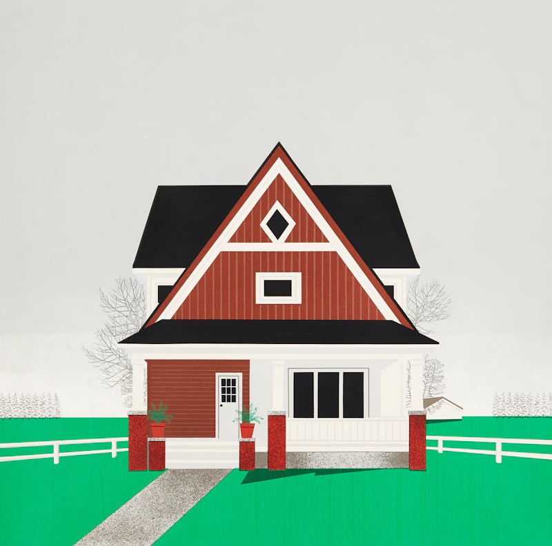 David Thauberger, Chocolate House, colour silkscreen, 1986 - view 2