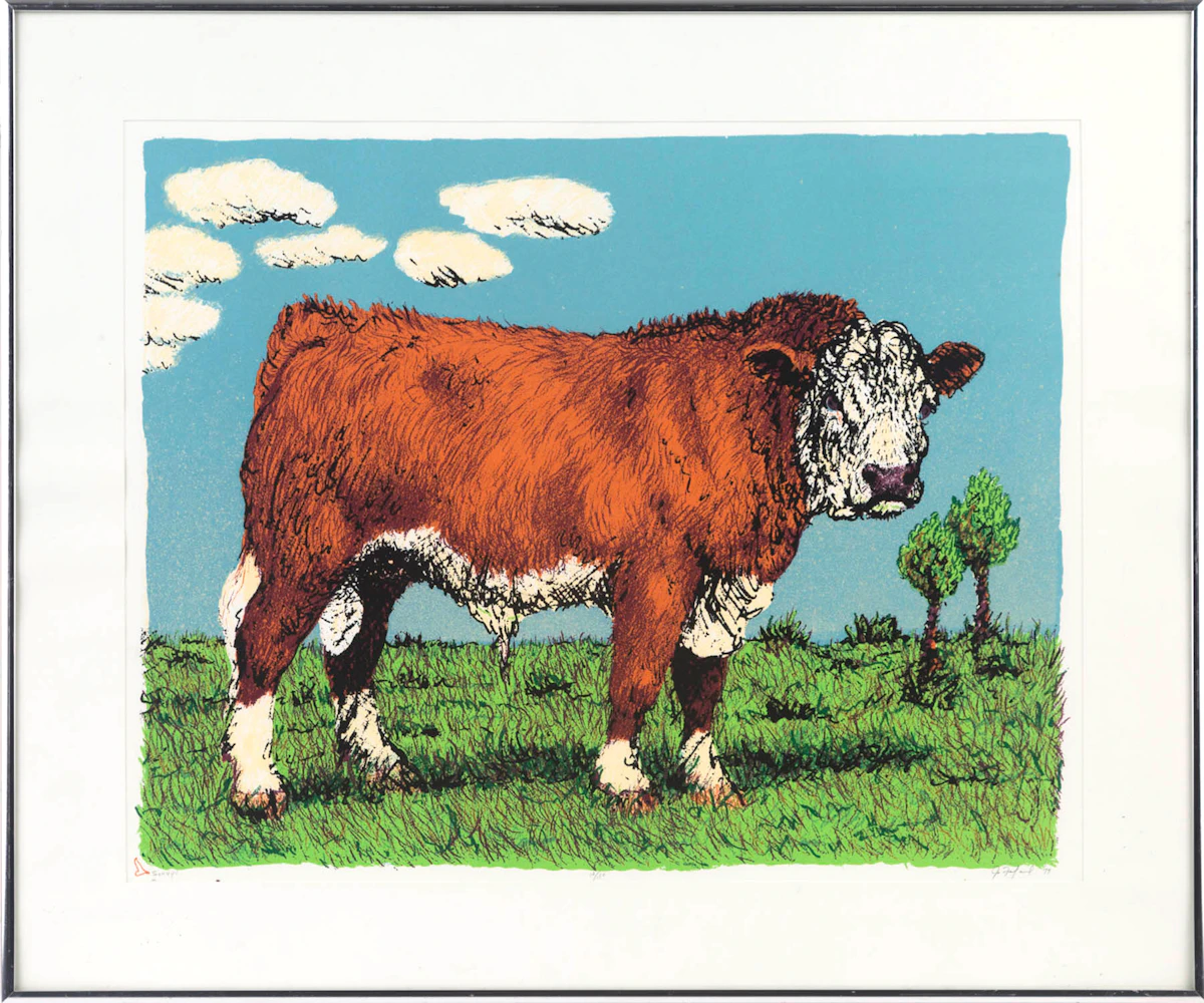 Joe Fafard, Sonny, colour serigraph, 1979