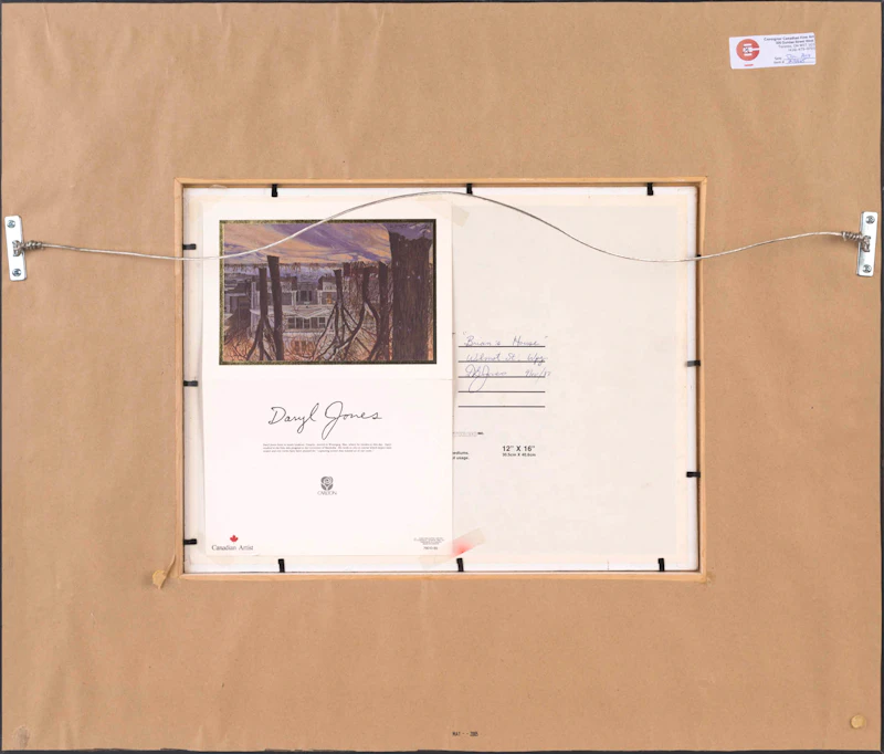 Daryl Jones, Wilmot Street, Winnipeg (Brian’s House), oil on canvas board, 1983 - view 3