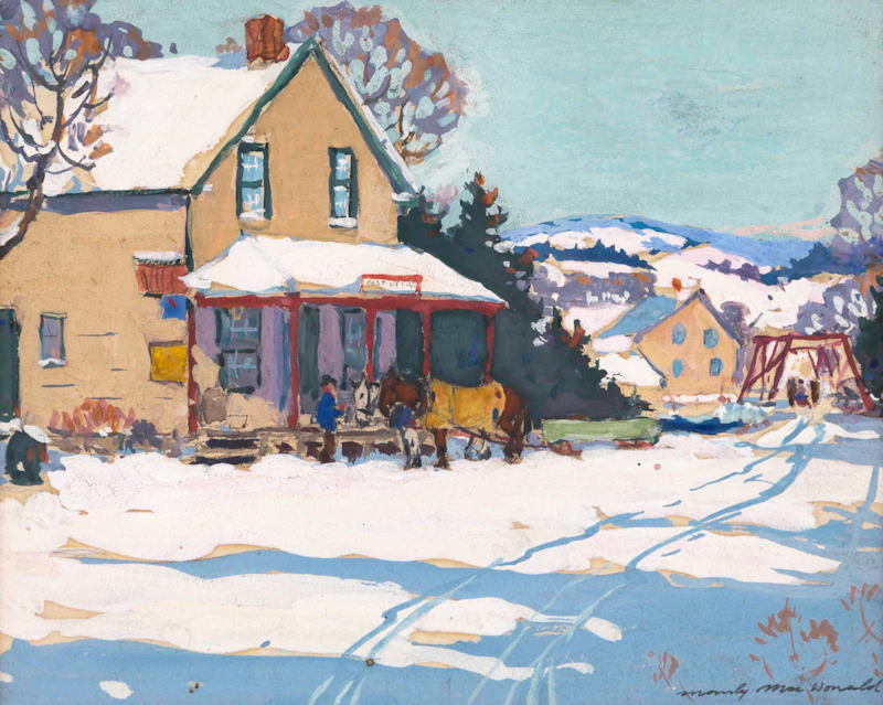 Manly Edward MacDonald, Post Office, gouache - view 2