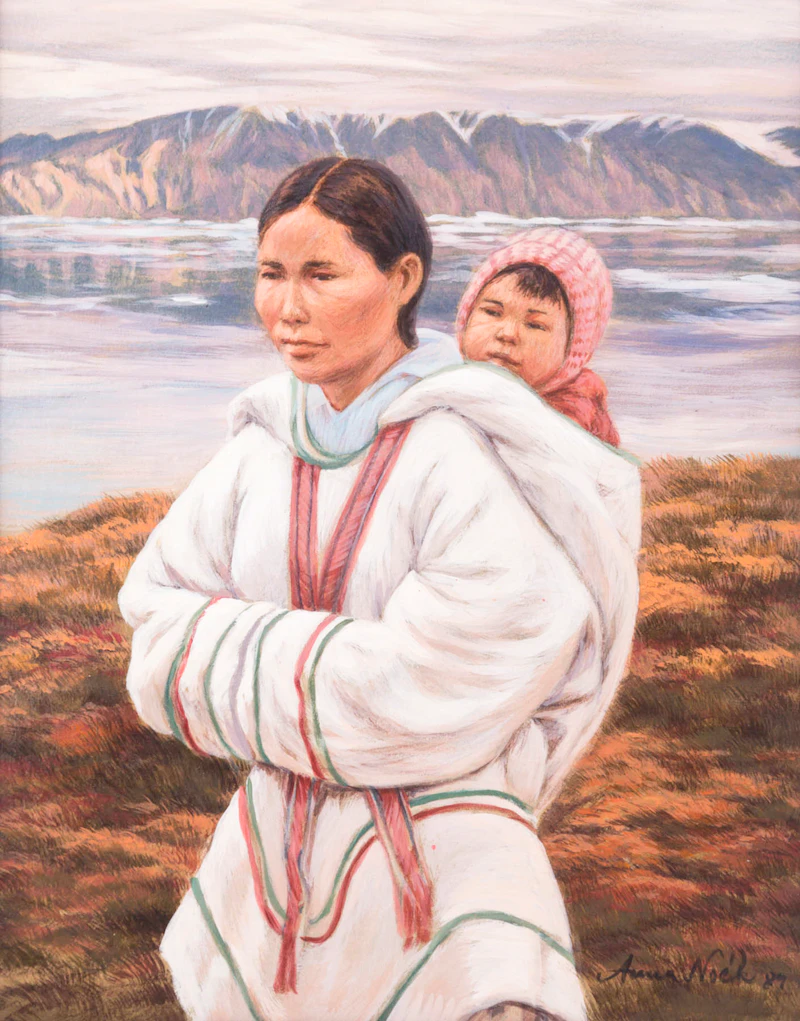 Anna Noeh, Mother and Child, oil on board, 1989 - view 2