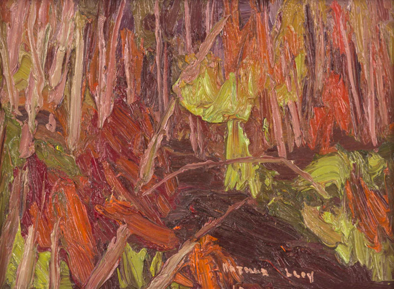 Arthur Lloy, October Wood Interior, oil on board, 1968 - view 2