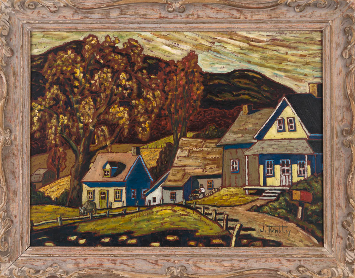 Jacques Tremblay, L’Automne, Ste. Adele, oil on board