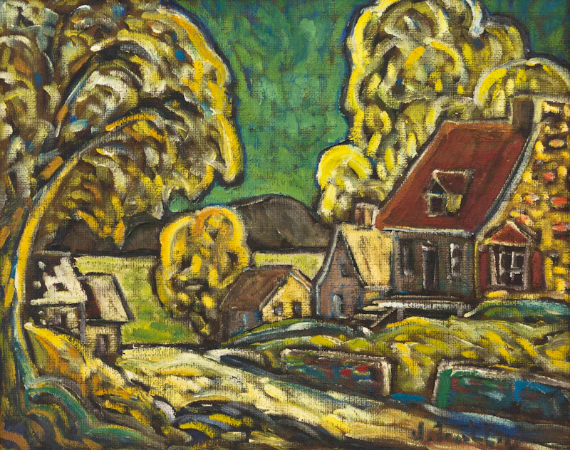 Jacques Tremblay, Ste. Dorothée, oil on board - view 2