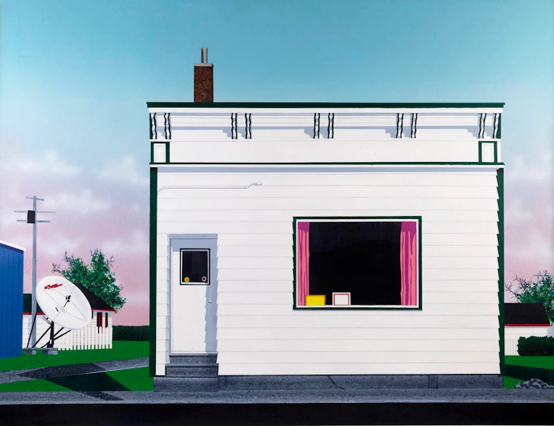 David Thauberger, Municipal Office, acrylic and glitter on canvas, 1990 - view 2