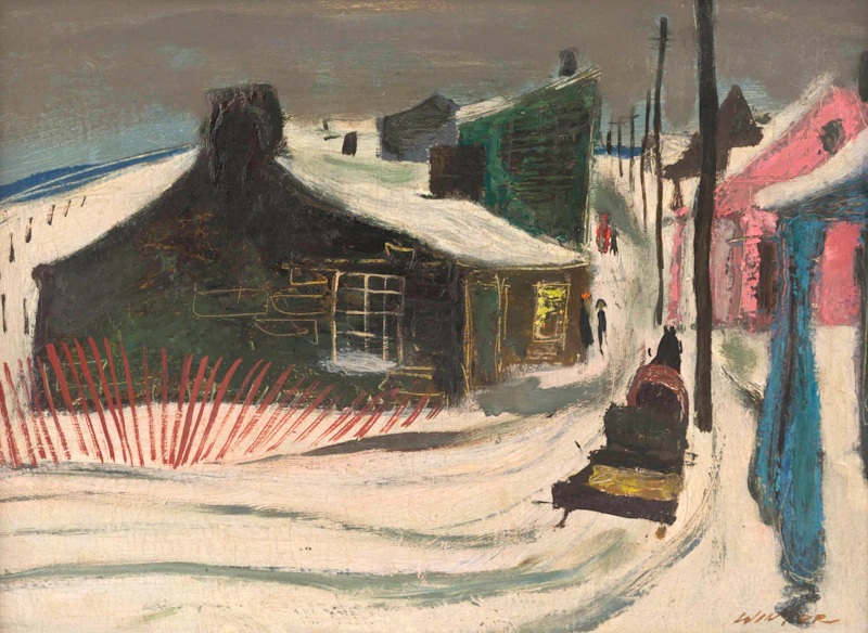 William Arthur Winter, In Quebec, oil on board - view 2