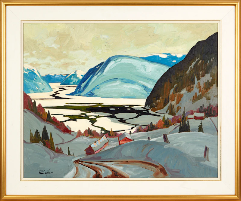 Bruno Côté, Anse de Roche, oil on board, 1986 - view 2