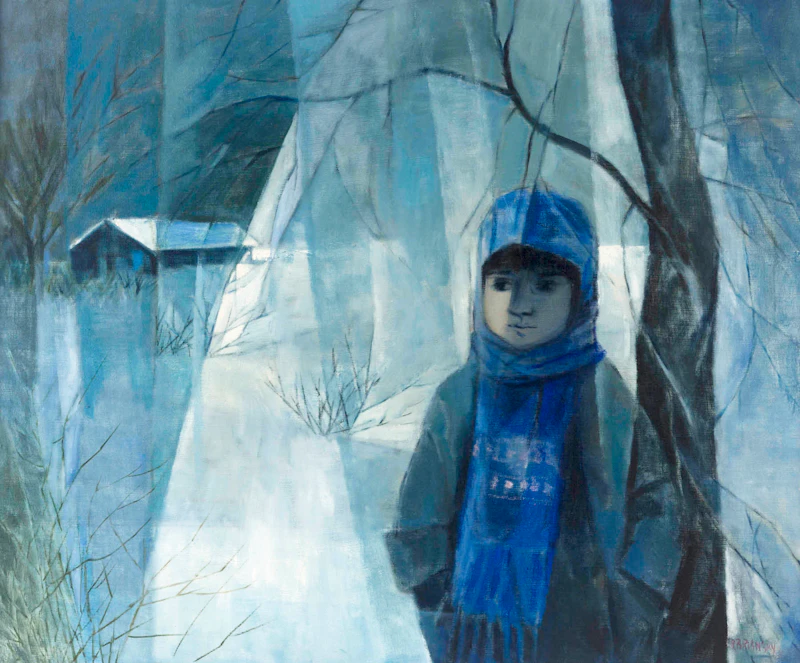 Rita Briansky, Looking Backward, oil on canvas - view 2