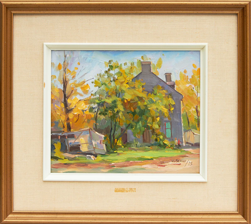 Umberto Bruni, Maison seigneuriale Terrebonne, oil on canvas - view 2