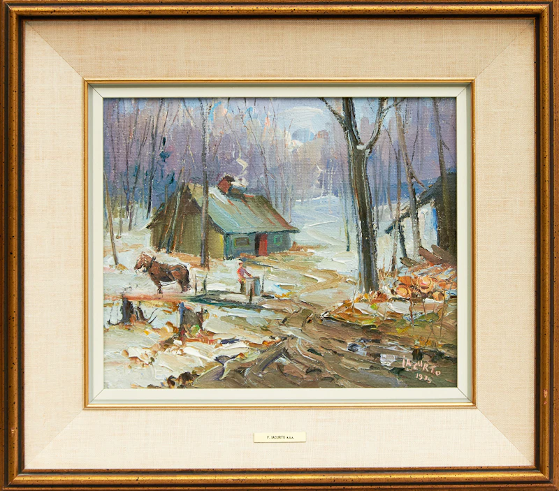 Francesco Iacurto, Erablière, oil on canvas - view 2