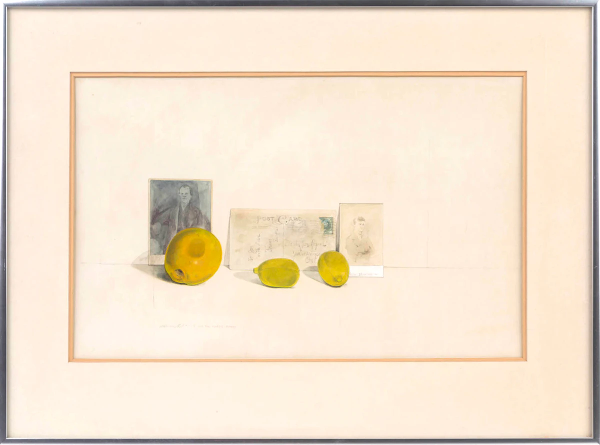 William Griffith Roberts, And Two Plastic Lemons, watercolour