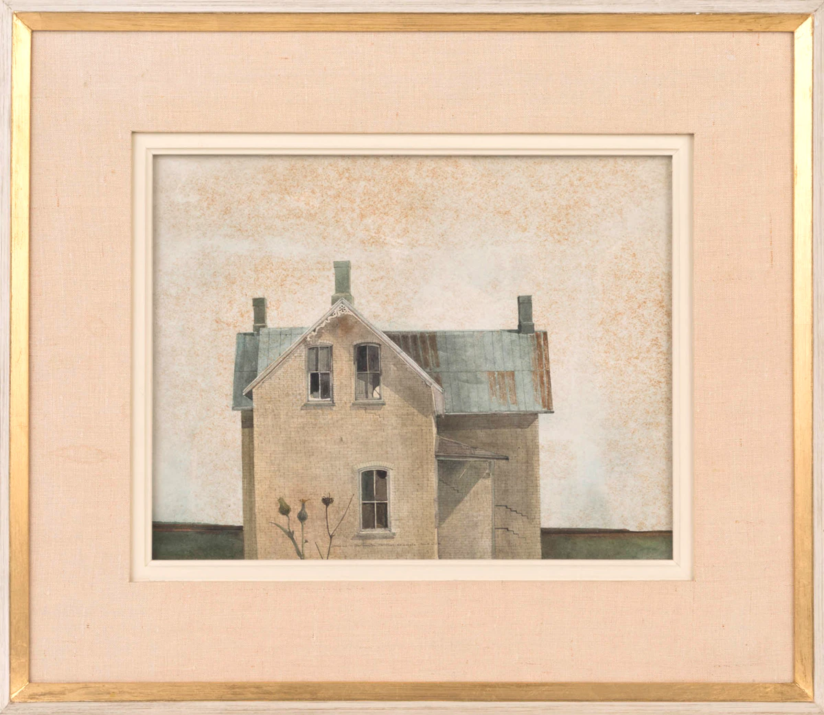 William Griffith Roberts, Portrait of a House, Back View, watercolour