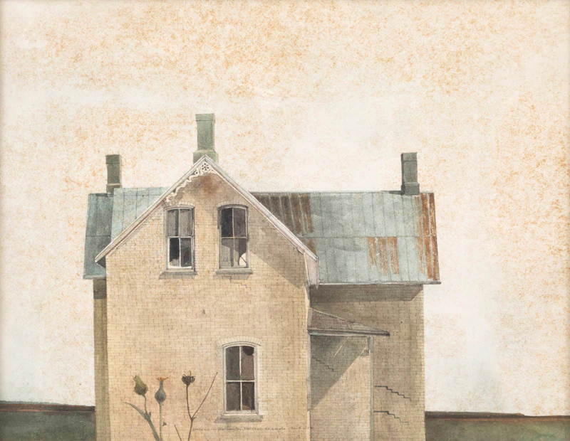 William Griffith Roberts, Portrait of a House, Back View, watercolour - view 2