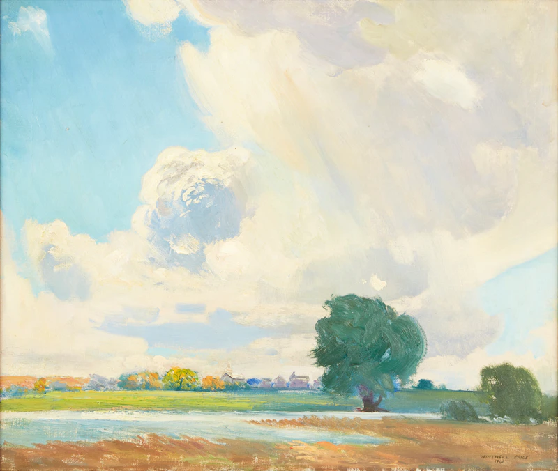 Addison Winchell Price, Sunshine and Dash of Rain, oil on canvas, 1941 - view 2