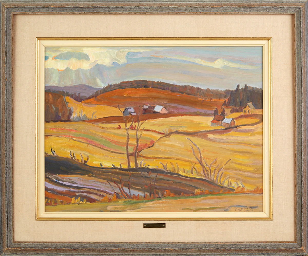 Ralph Wallace Burton, Sun Drawing Water, Masham, Quebec, oil on canvas, 1973