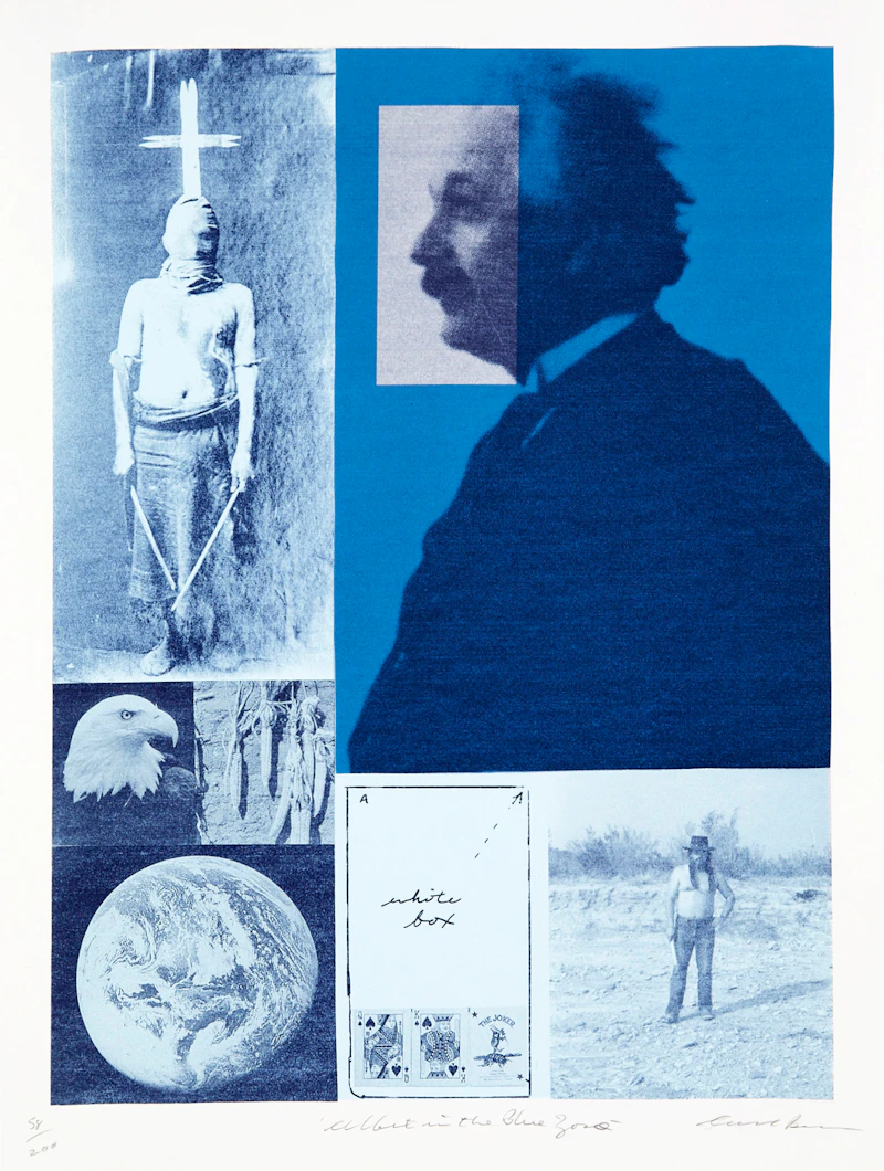 Albert in the Blue Zone by Carl Beam