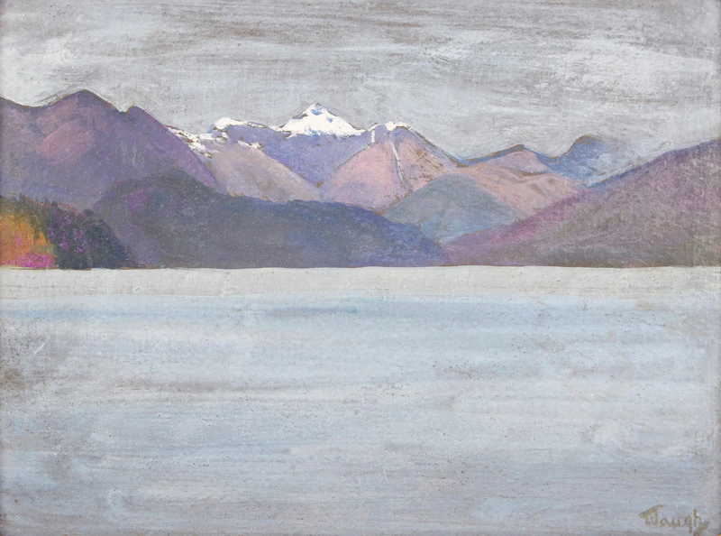 Frederick Judd Waugh, Approaching Jervis Inlet, oil on board - view 2