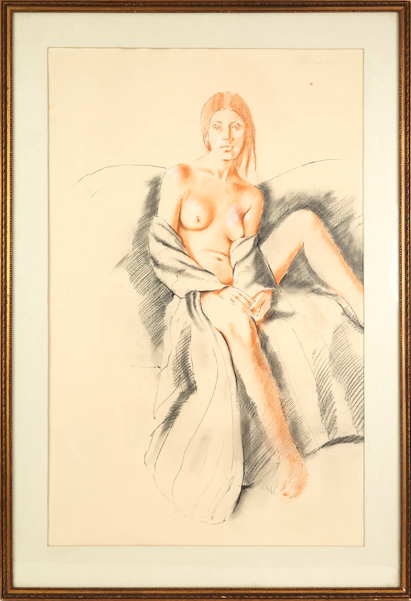 Study for Woman in Striped Gown II by Fred Ross