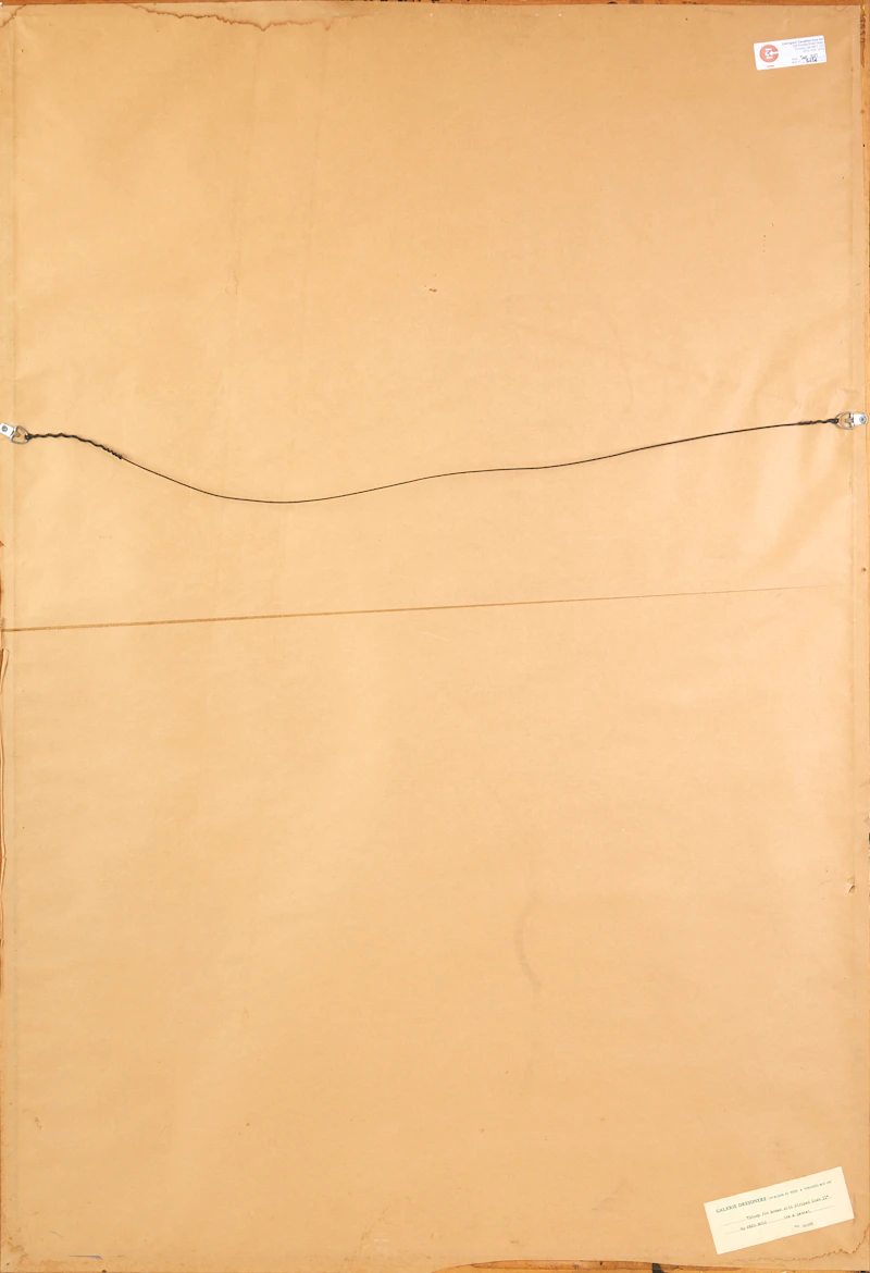 Fred Ross, Study for Woman in Striped Gown II, pastel - view 3