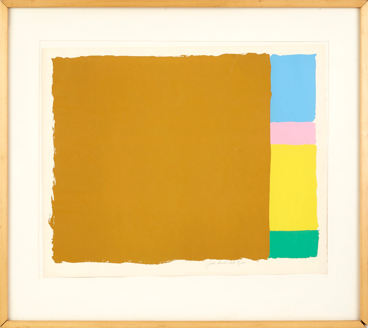 Jack Hamilton Bush, Friday Morning, colour silkscreen, 1968