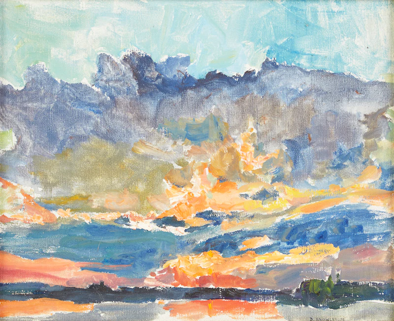 Dorothy Elsie Knowles, Sunset Landscape, oil on canvas - view 2