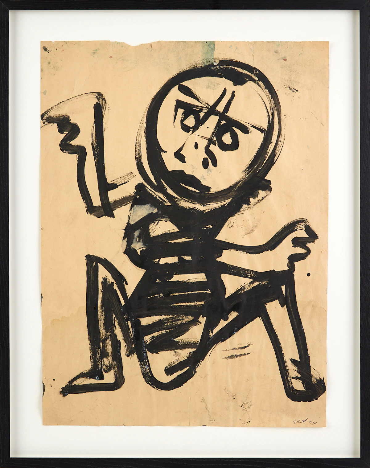 John Scott, Figure with Stripes, mixed media, 1994