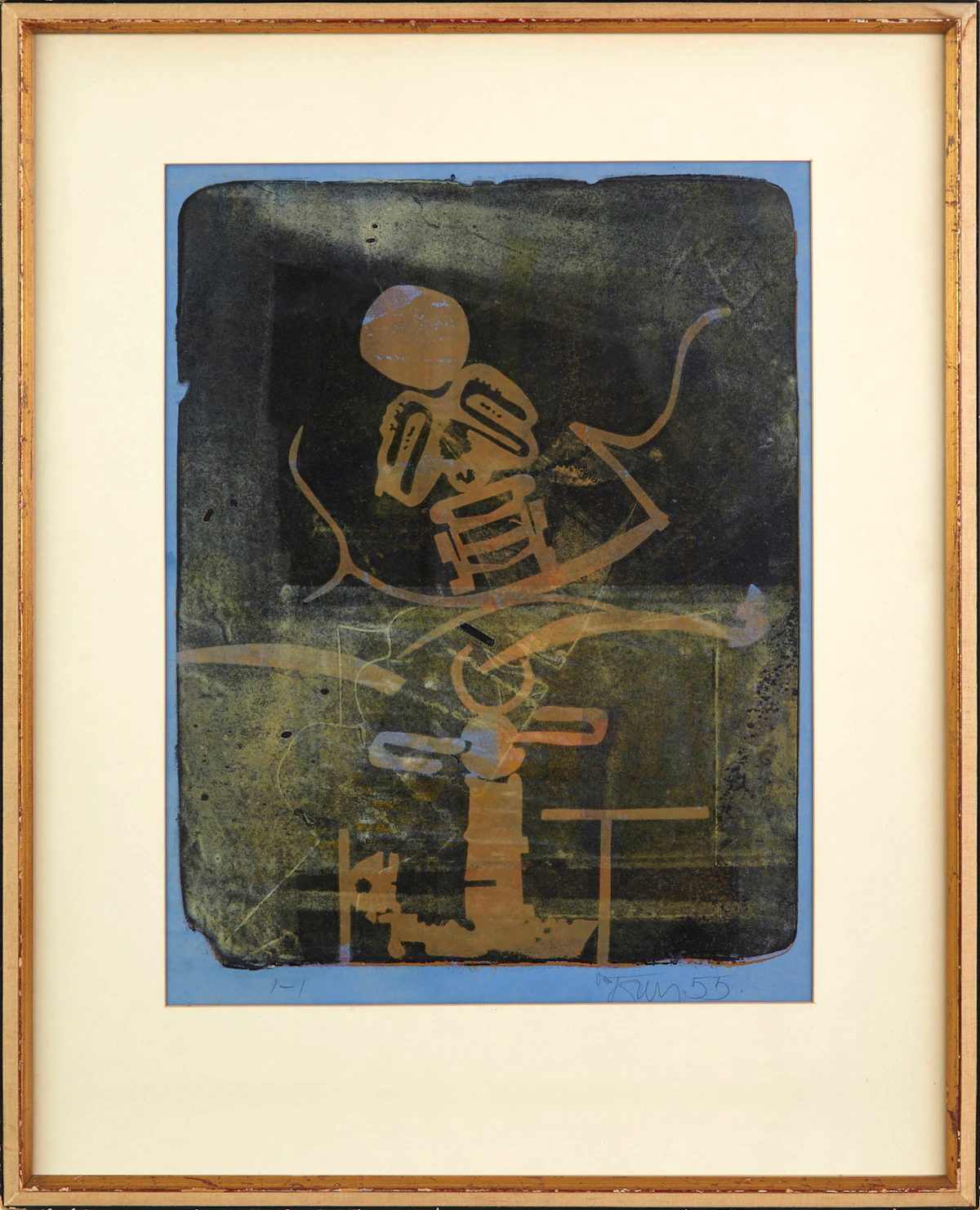 Harold Barling Town, Night Kite, Dust Light, single autographic print