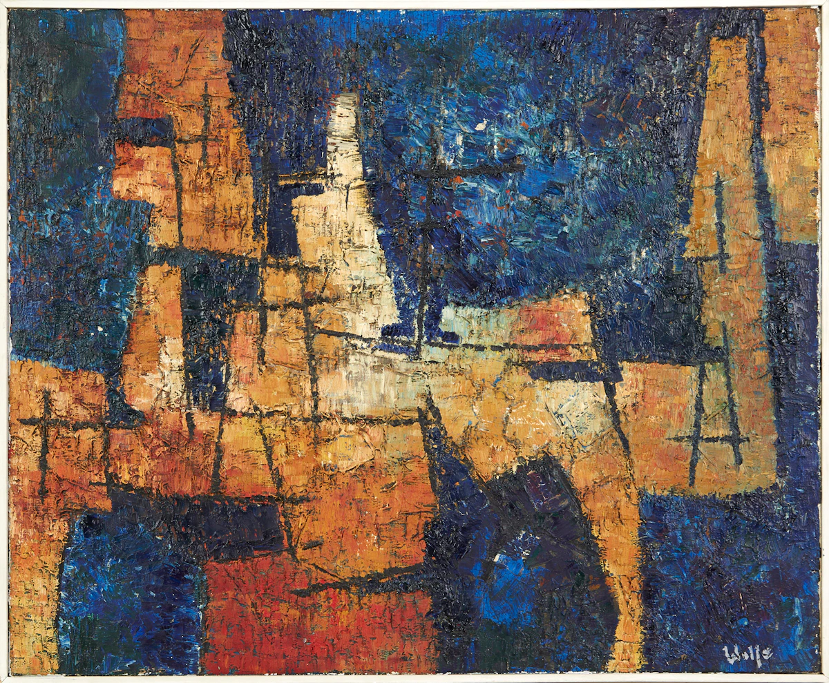 Robert Wolfe, Sans titre, 1960, oil on canvas