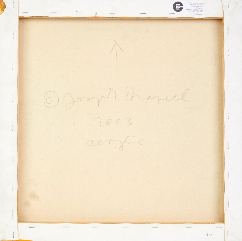 Joseph Drapell, Abstraction, acrylic on canvas, 2003 - view 2