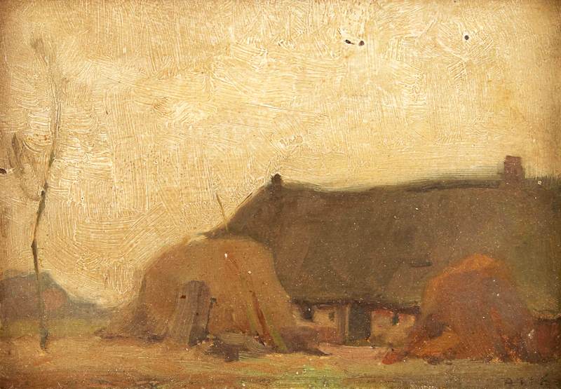 John William Beatty, European Landscape, oil on board - view 2