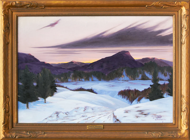 Joseph Archibald Browne, Purple Twilight, oil on canvas, 1935 - view 2