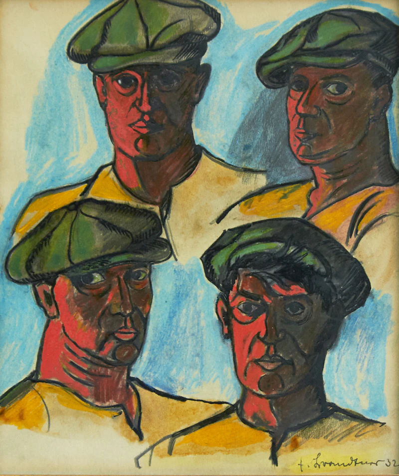 Fritz Brandtner, Four Heads of Workers
