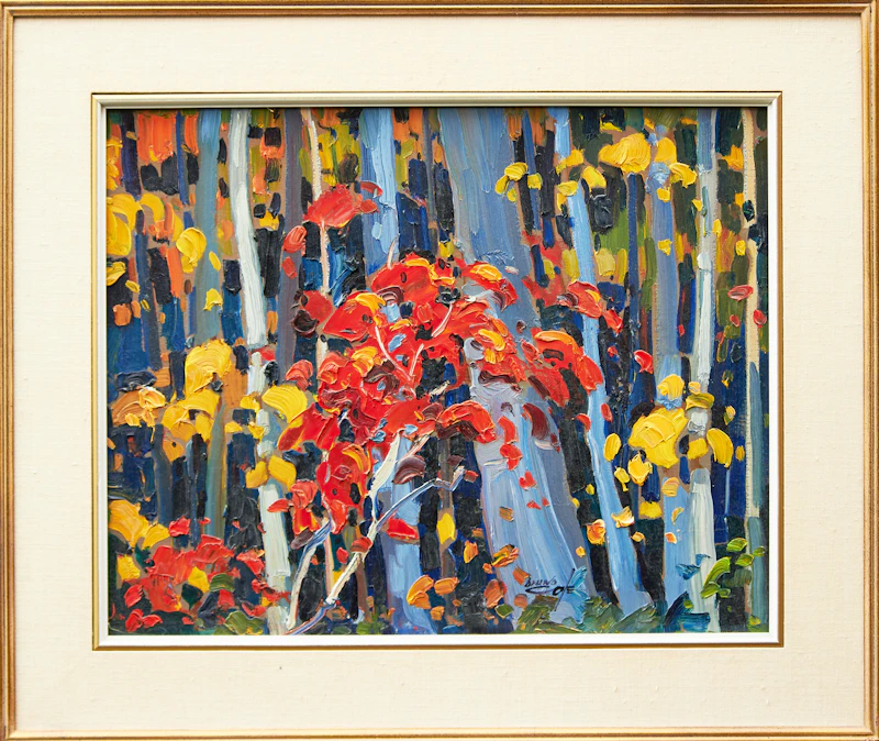 Bruno Côté, Autumn Colours, oil on board - view 2