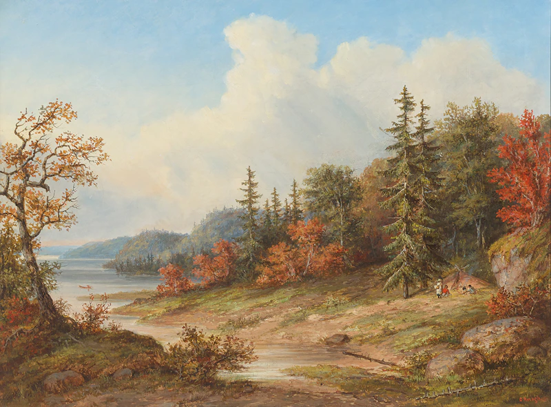 Cornelius Krieghoff, Indian Encampment on the Lower St. Lawrence