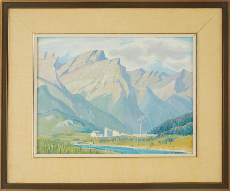Doris Jean McCarthy, Exshaw Near Banff, acrylic on board, 1976 - view 2