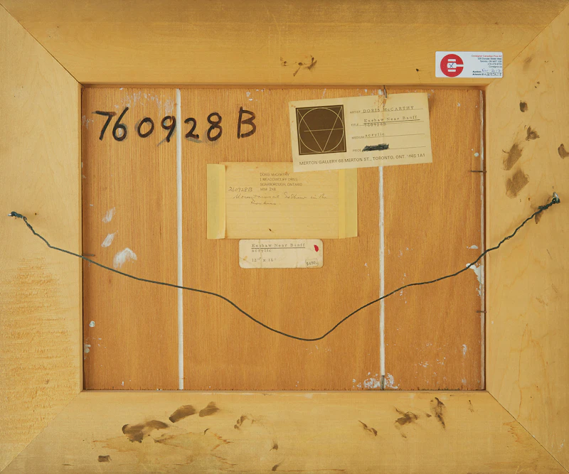 Doris Jean McCarthy, Exshaw Near Banff, acrylic on board, 1976 - view 3