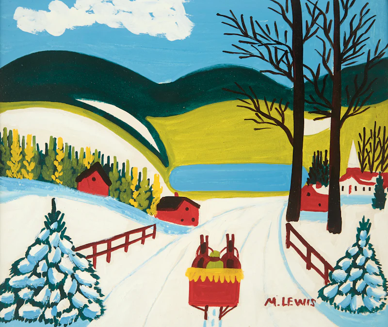 Maud Lewis, Winter Sleighing Scene