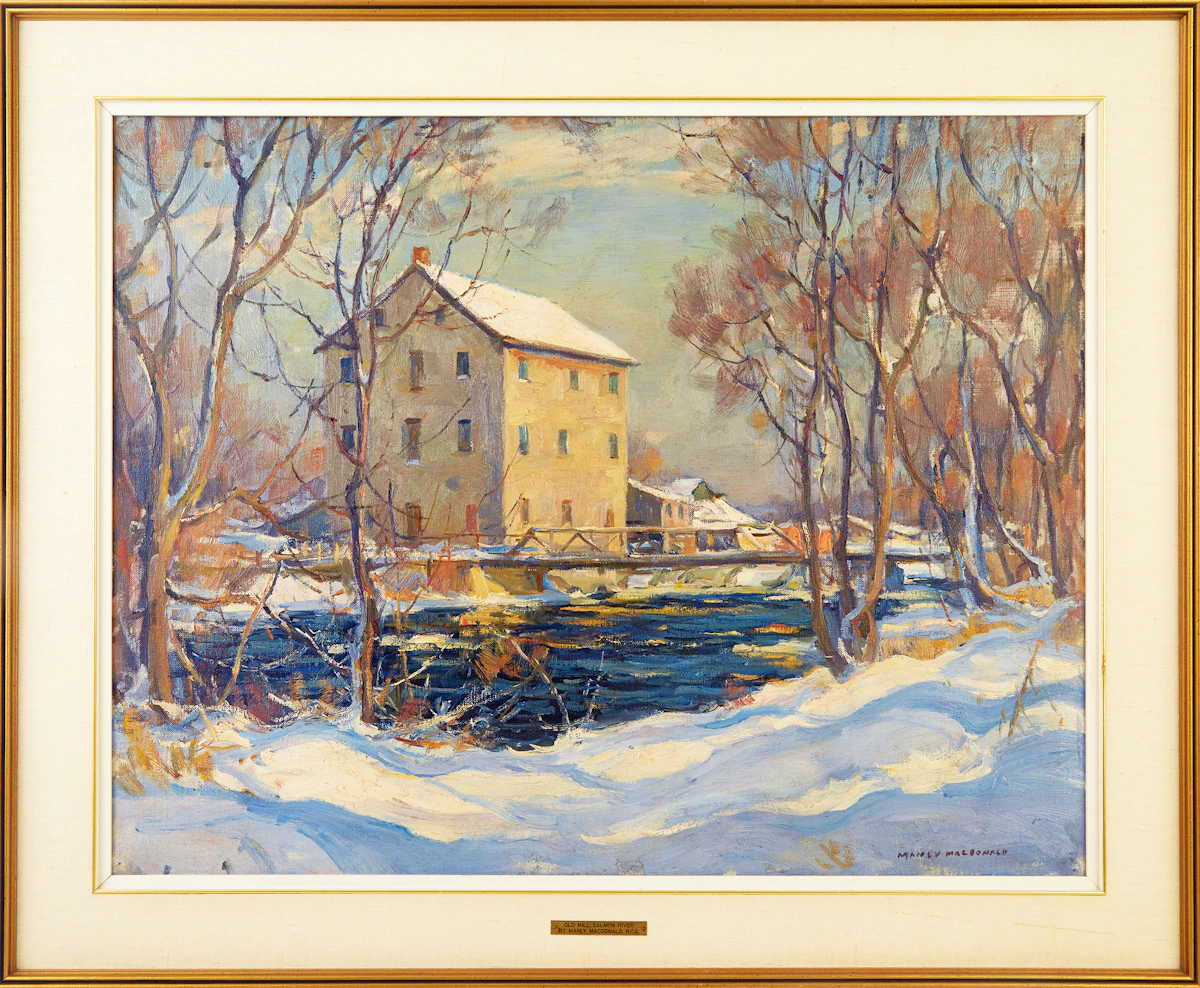 Manly Edward MacDonald, Old Mill Salmon River, oil on canvas