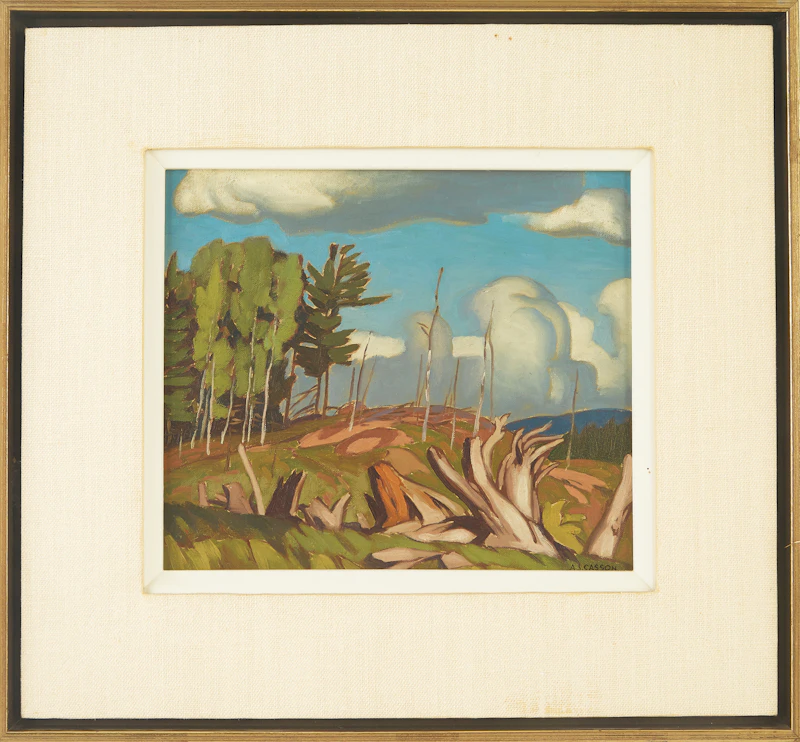 Alfred Joseph Casson, Algonquin Park, oil on board, 1943 - view 2
